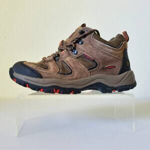 Redhead Womens 7.5 Hiking Shoes Brown Trail Leather Lace Up Waterproof Sneakers